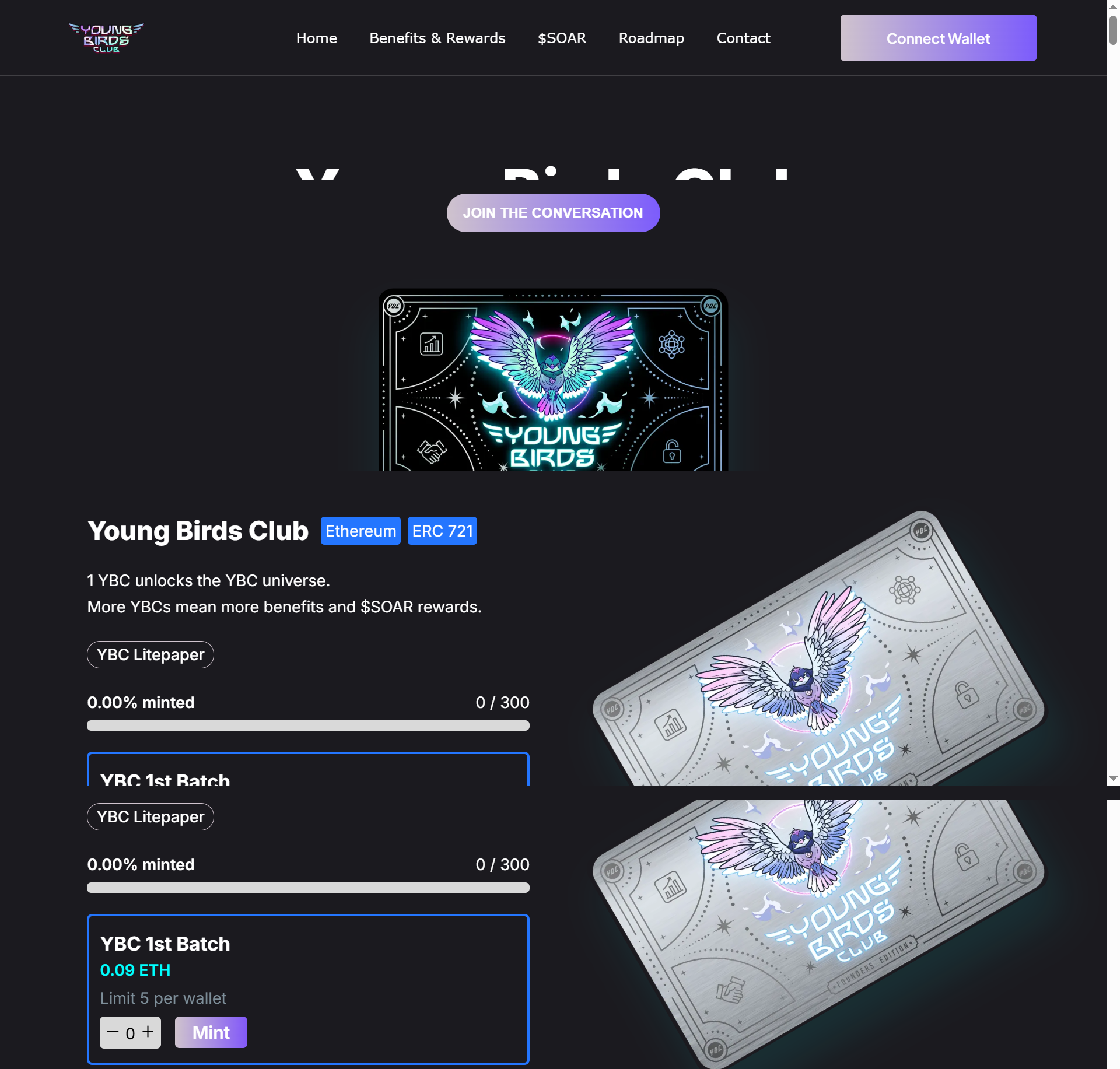 Young Birds Club NFT Marketplace